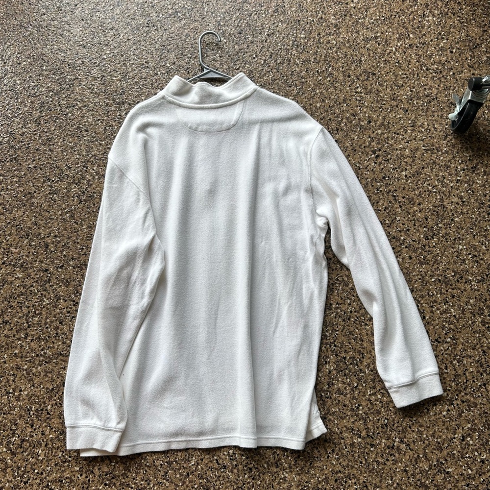 Chaps Cream Quarter-Zip Pullover - image 3